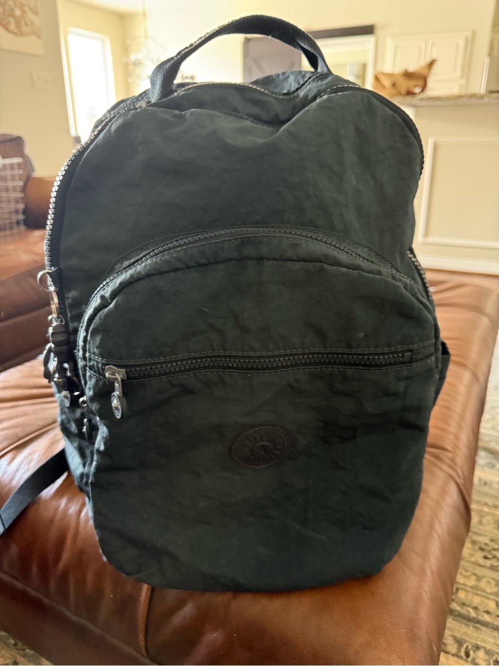 Kipling navy full size backpack